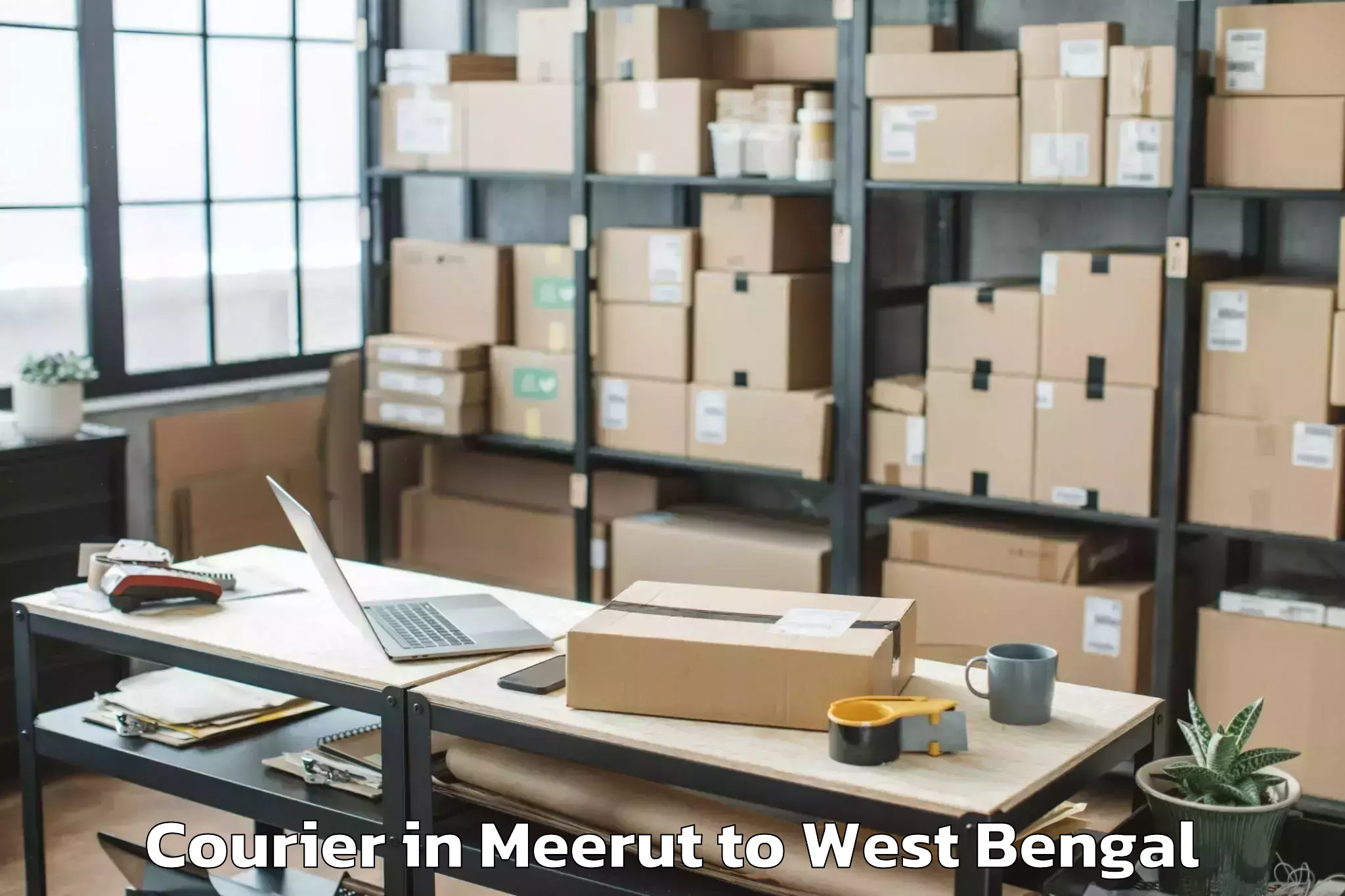 Top Meerut to Diamond Harbour Courier Available